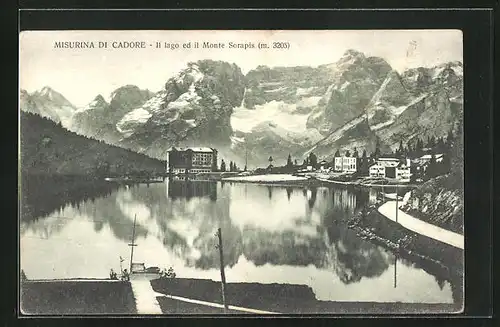 AK Misurina di Cadore, il lago ed ol Monte Sorapis, Hotel