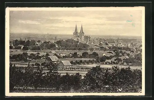 AK Xanten, Totalansicht mit Dom St. Viktor