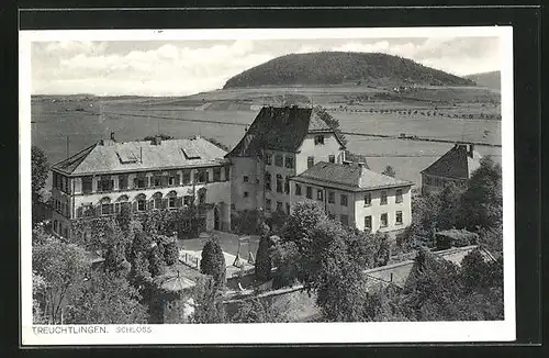 AK Treuchtlingen, Schloss aus der Vogelschau