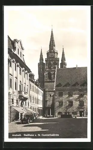 AK Ansbach, Stadthaus und St. Gumbertuskirche