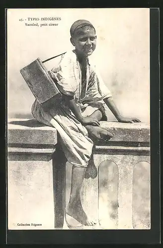 AK Yaouled, arabischer Handwerker, Schuhputzer, petit cireur