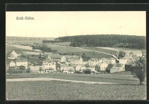 AK Gross-Oelsa, Gebäude am Ortsrand