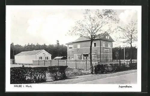 AK Halbe i. Mark., Blick zum Jugendheim