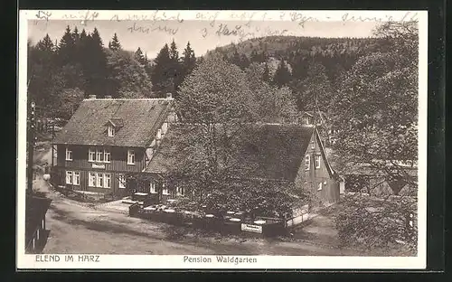 AK Elend /Harz, Hotel-Pension Waldgarten