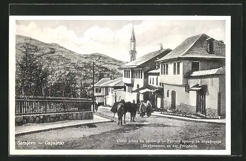 AK Sarajewo, Strassenszene an der Peripherie