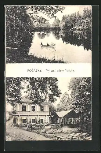 AK Pocátky, Restaurant, Ruderbootpartie, Vyletni misto Valcha