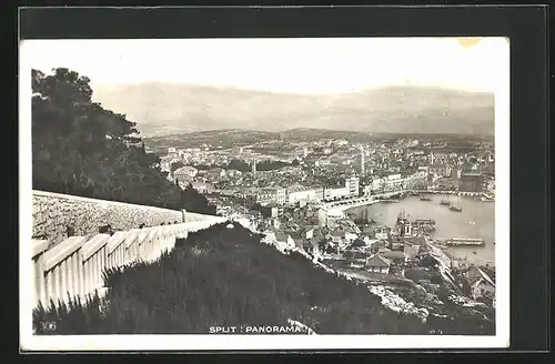 AK Split, Panoramaansicht der Stadt