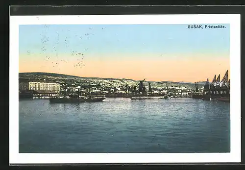 AK Susak, Pristaniste, Hafenansicht