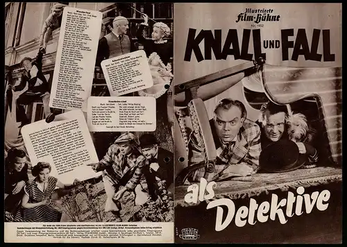 Filmprogramm IFB Nr. 1952, Knall und Fall als Detektive, Hans Richter, Rudolf Carl, Ingrid Lutz, Regie: Hans Heinrich