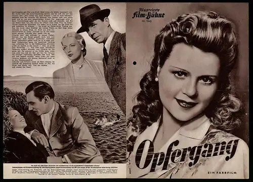 Filmprogramm IFB Nr. 1943, Opfergang, Kristina Söderbaum, Carl Raddatz, Irene von Meyendorff, Regie: Veit Harlan