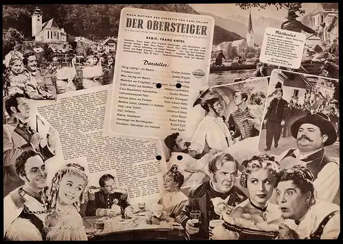Filmprogramm IFB Nr. 1739, Der Obersteiger, Walter Janssen, Josefin Kipper, Hans Holt, Anni Rosar, Regie: Franz Antel