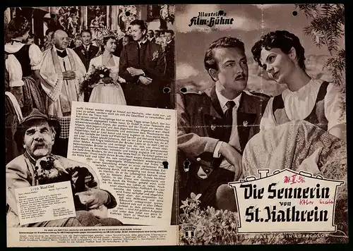 Filmprogramm IFB Nr. 3047, Die Sennerin von St. Kathrein, Rudolf Lenz, Gerda Wiedner, Regie: Herbert B. Fredersdorf