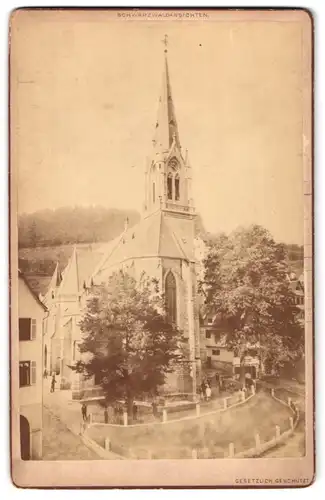 Fotografie C. Fuchs, Calw, Marktplatz, Ansicht Calw, Partie an der Evangelic St. Peter und Paul Kirche