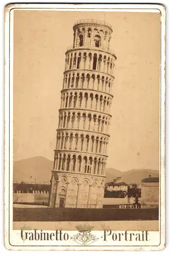 Fotografie unbekannter Fotograf, Ansicht Pisa, Blick auf den schiefen Turm