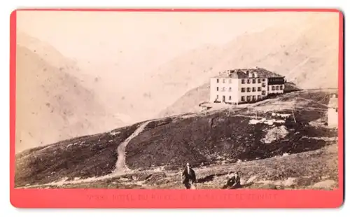 Fotografie F. Charnaux, Geneve, Ansicht Zermatt, Hotel du Riffele et la Vallee