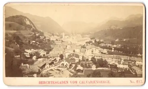 Fotografie Baldi & Würthle, Salzburg, Ansicht Berchtesgaden, Ortsansicht vom Calvarienberg