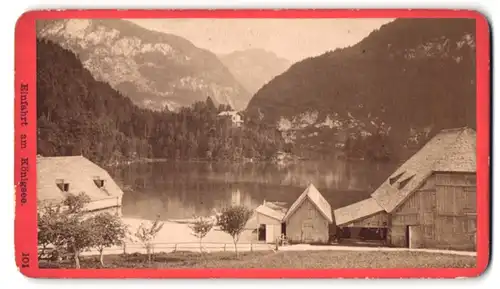 Fotografie Baldi & Würthle, Salzburg, Ansicht Königssee, Einfahrt zum Königssee