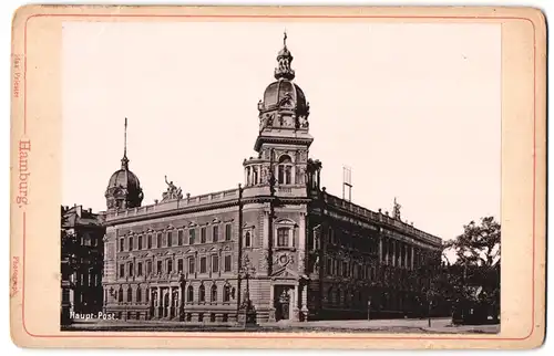 Fotografie Max Priester, Hamburg, Ansicht Hamburg, Gebäud der alten Haupt-Post