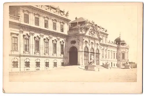 Fotografie Oscar Kramer, Wien, Graben 9, Ansicht Wien, Eingangportal am Belvedere