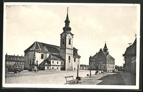 AK Göding / Hodonin, Masarykovo namesti