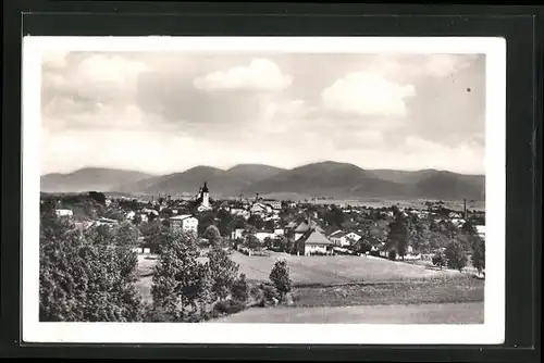 AK Frankstadt unter dem Radhoscht, Panorama