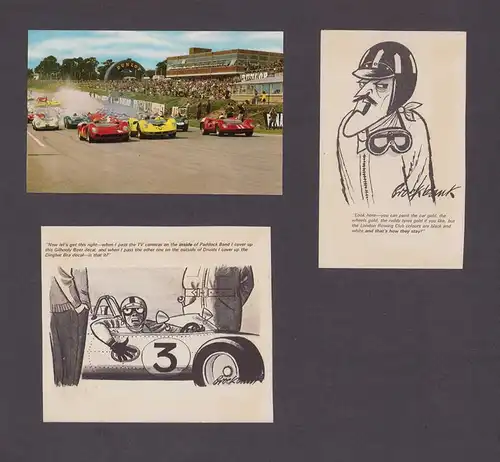 Fotoalbum 93 Fotografien Auto - & Motorradrenen Brands Hatch - Crystal Palace, 1966-69 Porsche, Norton, Triumph, Ferrari