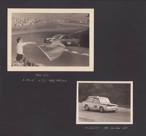 Fotoalbum 93 Fotografien Auto - & Motorradrenen Brands Hatch - Crystal Palace, 1966-69 Porsche, Norton, Triumph, Ferrari