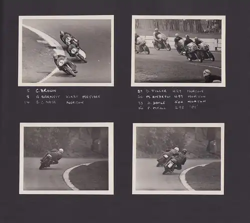 Fotoalbum 93 Fotografien Auto - & Motorradrenen Brands Hatch - Crystal Palace, 1966-69 Porsche, Norton, Triumph, Ferrari