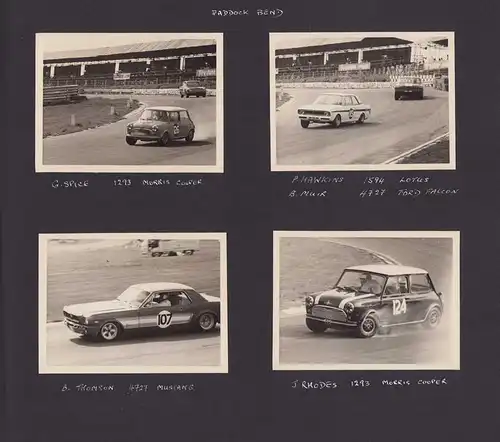 Fotoalbum 93 Fotografien Auto - & Motorradrenen Brands Hatch - Crystal Palace, 1966-69 Porsche, Norton, Triumph, Ferrari