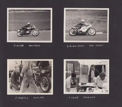 Fotoalbum 93 Fotografien Auto - & Motorradrenen Brands Hatch - Crystal Palace, 1966-69 Porsche, Norton, Triumph, Ferrari