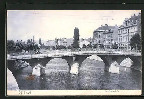AK Sarajewo, Partie an der Lateinerbrücke