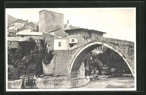 AK Mostar, Partie an der alten Brücke