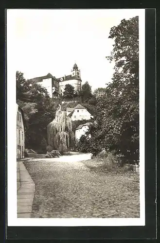 AK Javornik ve Slezsku, Strassenpartie mit Schlossblick