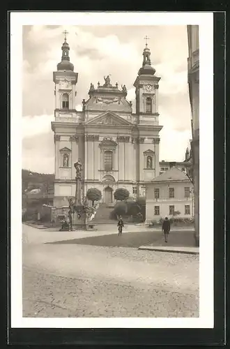 AK Sternberk na Morave, Blick auf die Kirche