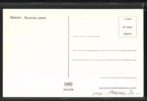 AK Prerov /Prerau, Zerotinuv zamek