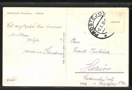 AK Prostejov, Zivnobanka, Radnice
