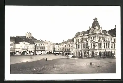 AK Prerov, Strassenpartie mit Geschäften