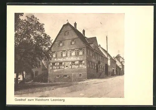 AK Leonberg, Gasthof Zum Waldhorn