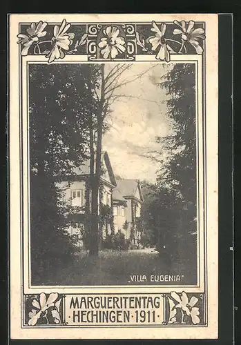 AK Hechingen, Margueritentag 1911, Villa Eugenia