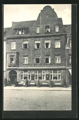 AK Buxtehude, Hotel & Restaurant Mackenthun mit Gästen