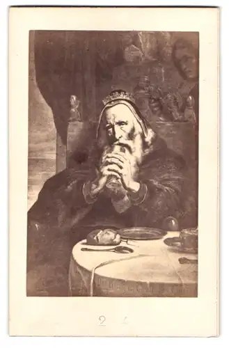 Fotografie Goupil & Cie., Paris, Ba Montmartre 19, Gemälde: alter König trink aus Becher