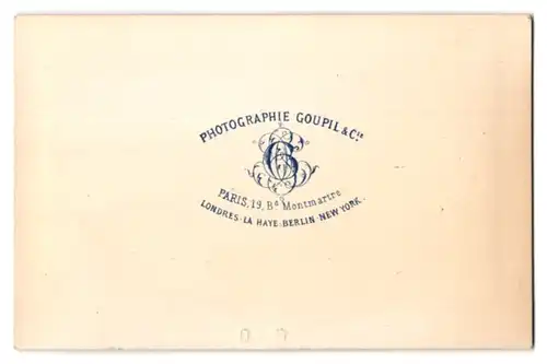 Fotografie Goupil & Cie., Paris, Ba. Montmartre 19, Engel geliten eine Familie im Boot