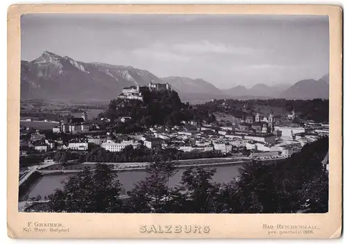 Fotografie F. Grainer, Bad Reichenhall, Ansicht Salzburg, Blick auf die Stadt