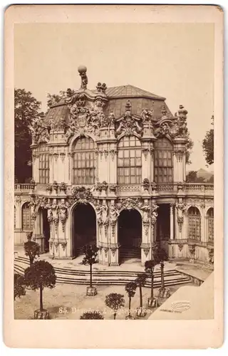 Fotografie R. Tamme, Dresden, Ansicht Dresden, Blick auf den Zwingerpavillon