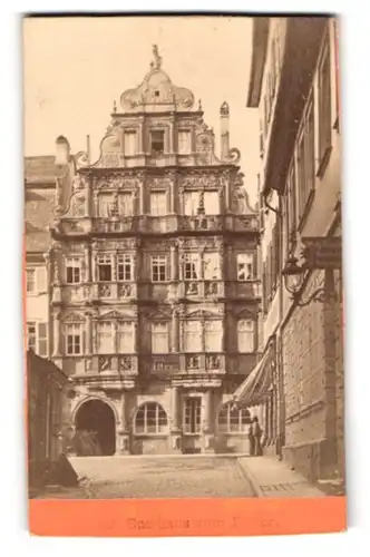 Fotografie unbekannter Fotograf, Ansicht Heidelberg, Blick auf Gasthaus zum Ritter
