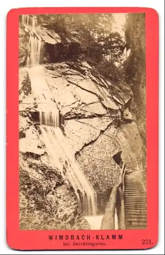 Fotografie Baldi & Würthle, Salzburg, Ansicht Berchtesgaden, Wimbach-Klamm