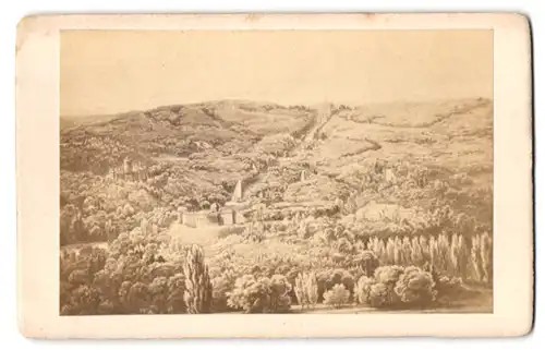 Fotografie unbekannter Fotograf, Ansicht Kassel, Blick auf die Wilhelmshöhe