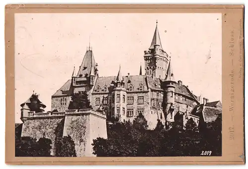 Fotografie Carl Sczesny, Wernigerode, Ansicht Wernigerode, Blick auf das Schloss