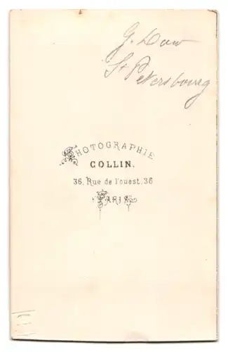 Fotografie Collin, Paris, Rue de l`ouest 36, Gemälde: La Devideuse, Spinnerin mit Spindel