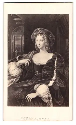 Fotografie Gustav Schauer, Berlin, Grosse Friedrichstr. 188, Portrait Katharina von Aragon, Frau Heinrich VIII